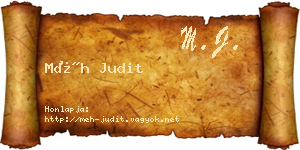 Méh Judit névjegykártya